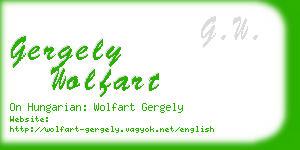 gergely wolfart business card